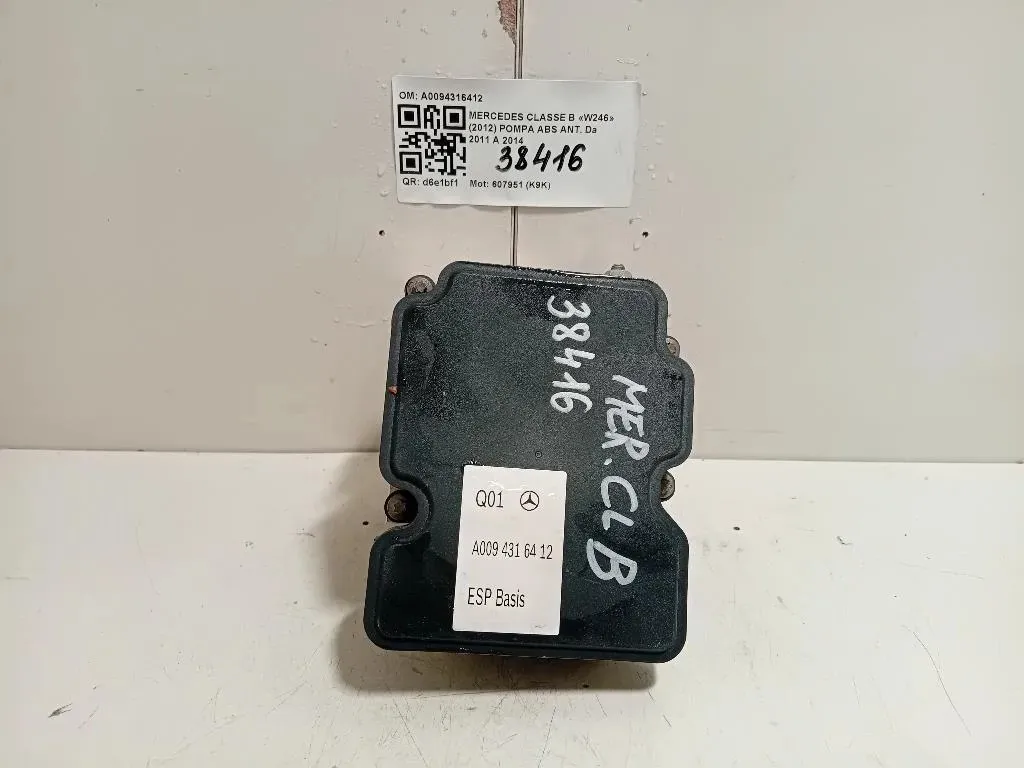 Pompa ABS ANT A0094316412 Mercedes Classe B W246 2012