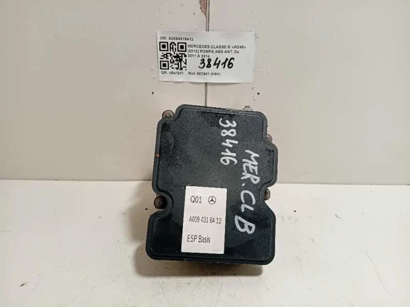 Pompa ABS ANT A0094316412 Mercedes Classe B W246 2012