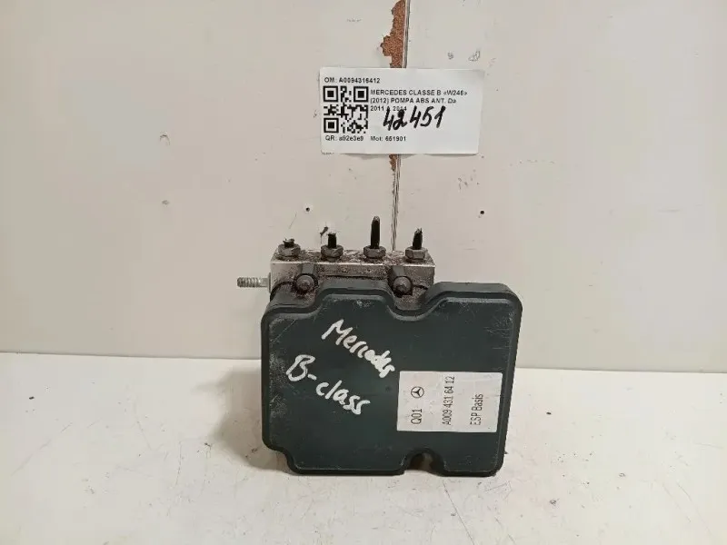 Pompa ABS ANT A0094316412 Mercedes Classe B W246 2012