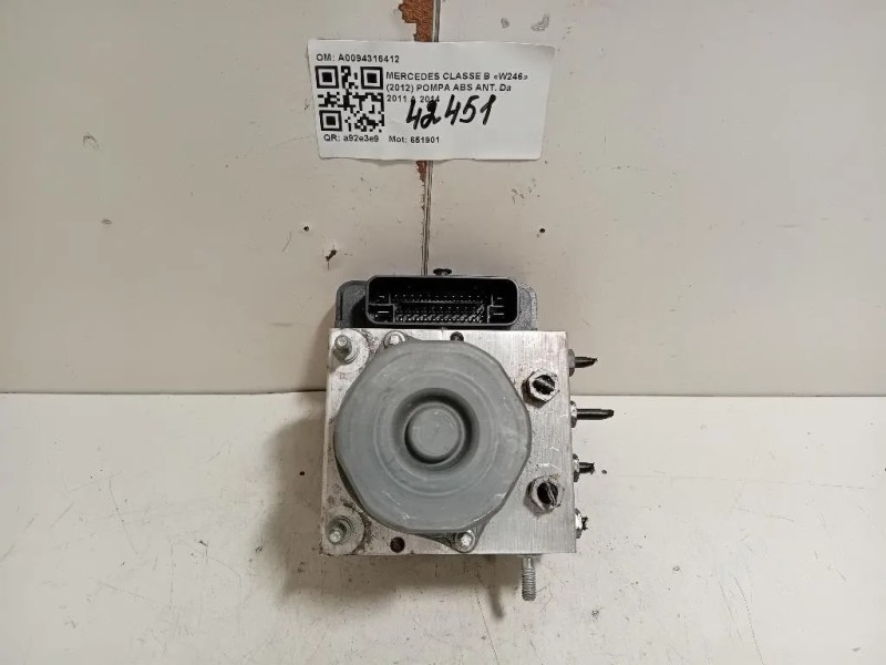 Pompa ABS ANT A0094316412 Mercedes Classe B W246 2012