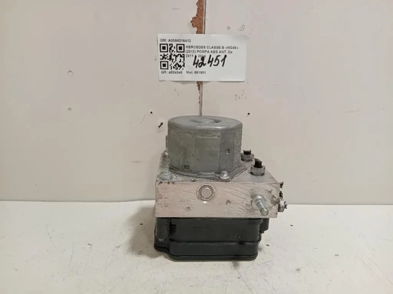 Pompa ABS ANT A0094316412 Mercedes Classe B W246 2012