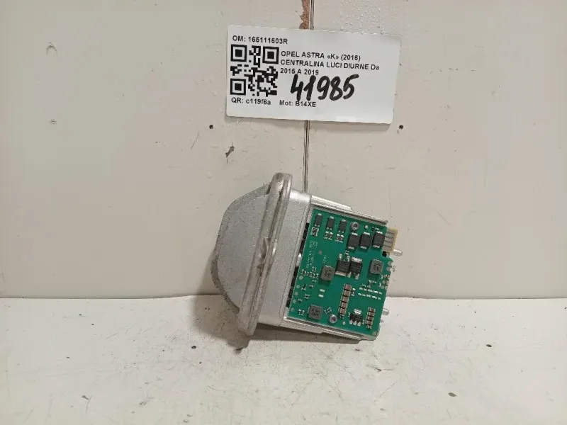 Centralina LUCI Diurne 165111603R Opel Astra K 2016