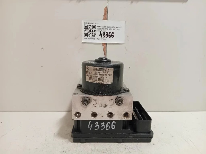 Pompa ABS ANT A0054310312 Mercedes Classe C W203 2000