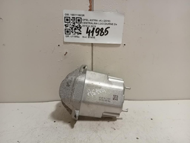 Centralina LUCI Diurne 165111603R Opel Astra K 2016