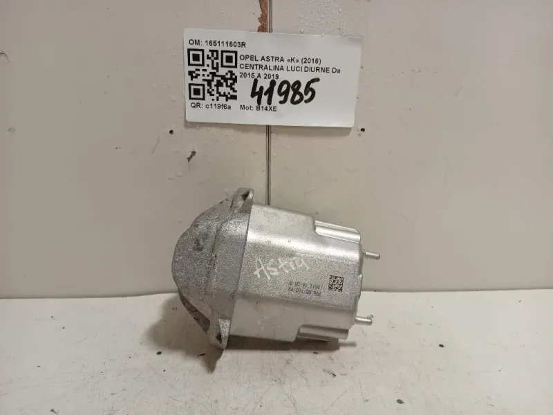 Centralina LUCI Diurne 165111603R Opel Astra K 2016