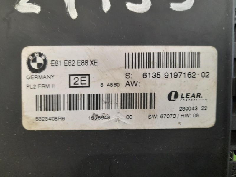 Centralina LUCI Interne 61359197162 Bmw Serie 1 E81 Berlina 2005