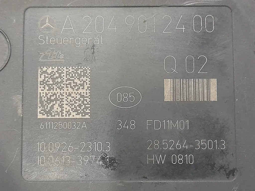 Pompa ABS ANT A2049012400 Mercedes Classe C W204 2007