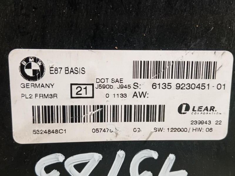 Centralina LUCI Interne 61359197162 Bmw Serie 1 E81 Berlina 2005