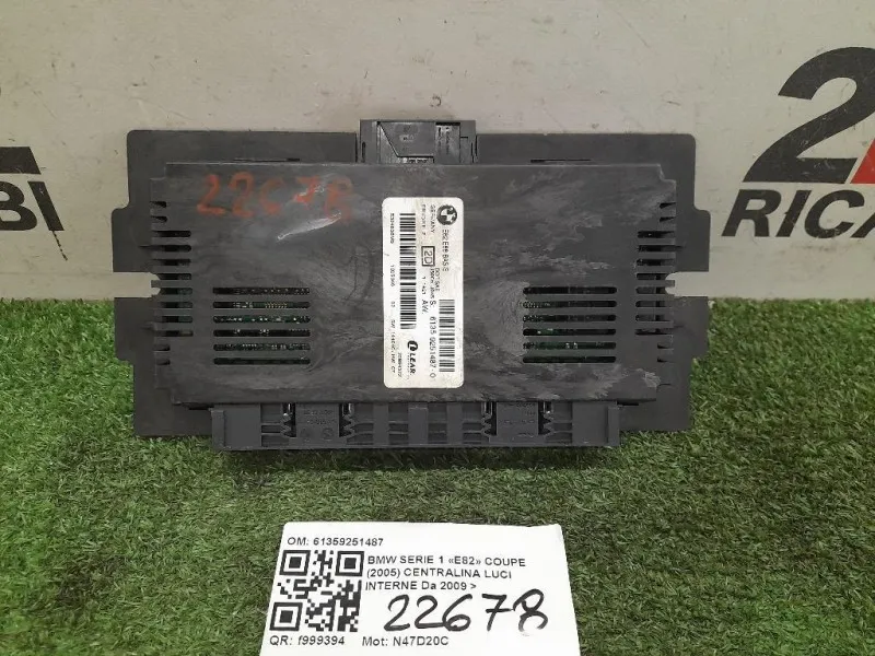 Centralina LUCI Interne 61359251487 Bmw Serie 1 E82 Coupe 2005