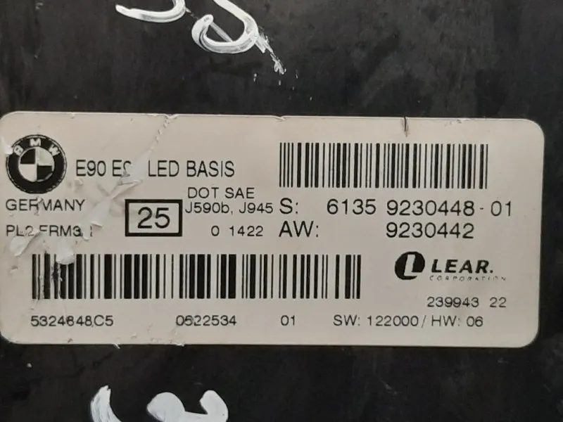 Centralina LUCI Interne 61359251487 Bmw Serie 1 E82 Coupe 2005