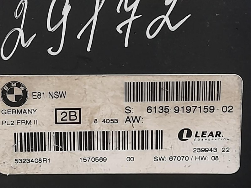 Centralina LUCI Interne 61359197159 Bmw Serie 1 E87 Berlina 2005