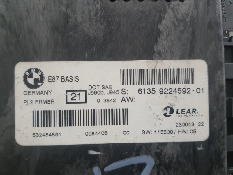 Centralina LUCI Interne 61359224592 Bmw Serie 1 E87 Berlina 2005