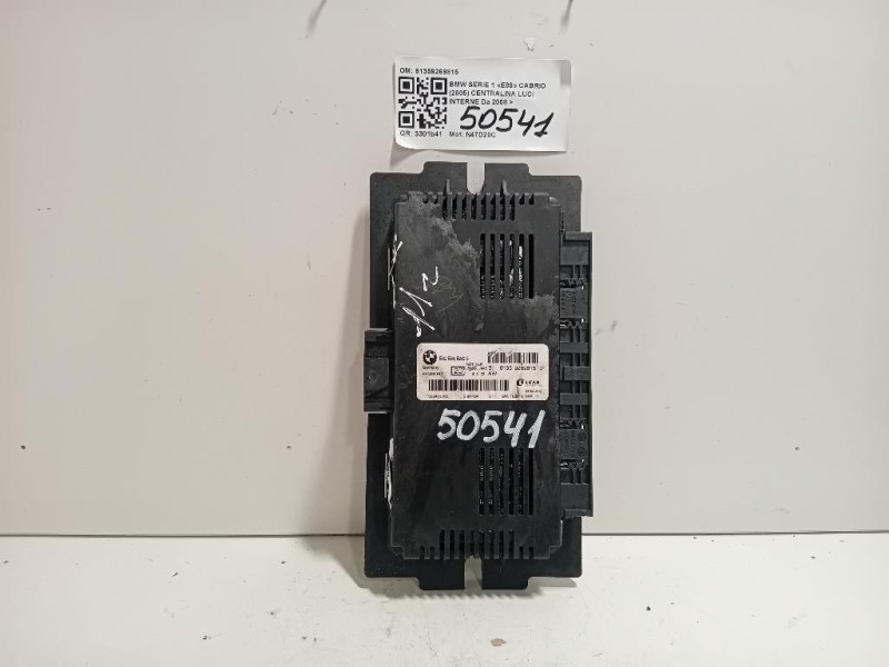 Centralina LUCI Interne 61359269815 Bmw Serie 1 E88 Cabrio 2005