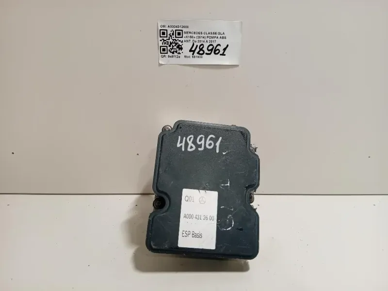 Pompa ABS ANT A0004312600 Mercedes Classe GLA X156 2014