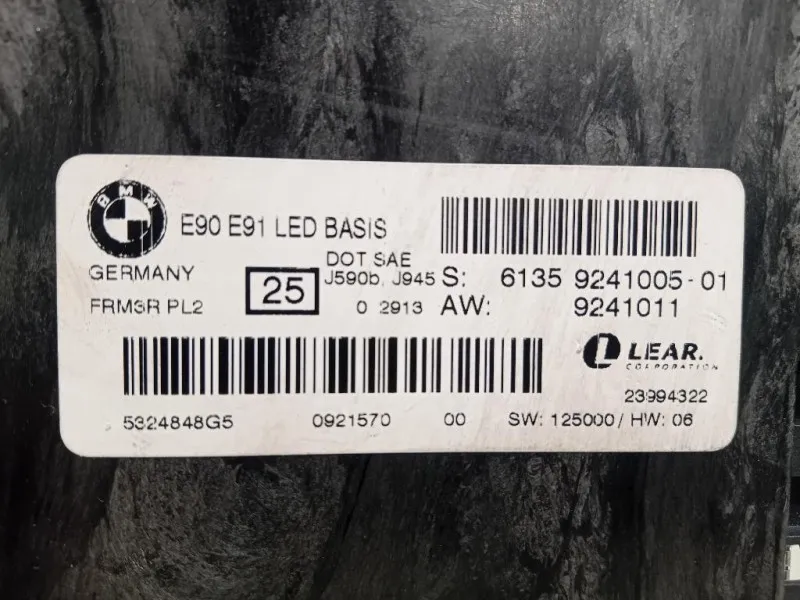 Centralina LUCI Interne 61359241005 Bmw Serie 3 E90 Berlina 2005