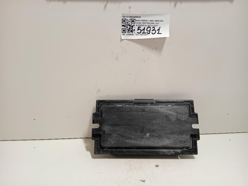 Centralina LUCI Interne 6135924908302 Bmw Serie 3 E90 Berlina 2005