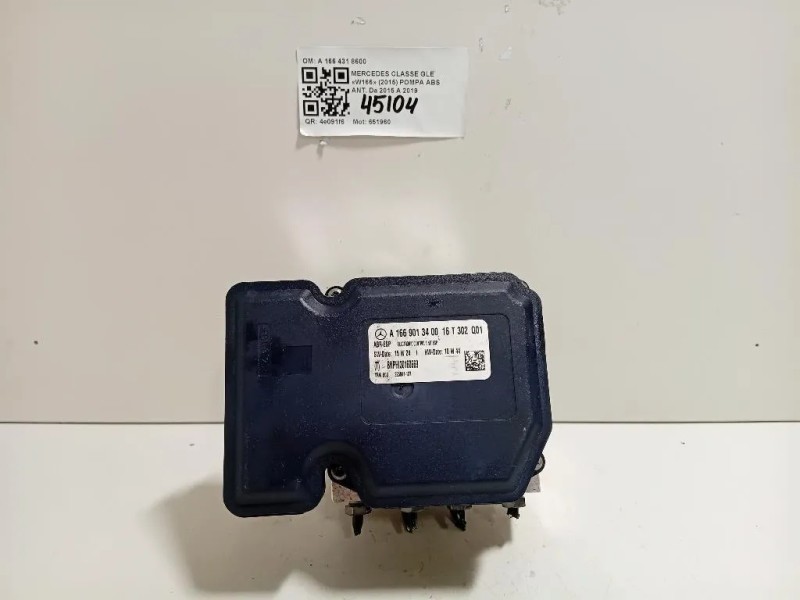 Pompa ABS ANT A1669013400 Mercedes Classe GLE W166 2015