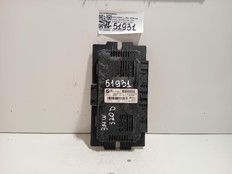 Centralina LUCI Interne 6135924908302 Bmw Serie 3 E90 Berlina 2005