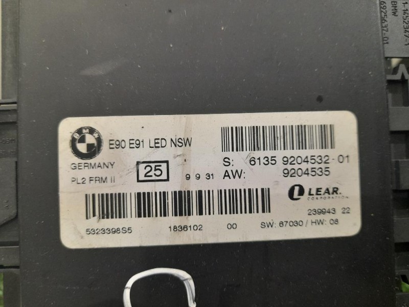 Centralina LUCI Interne 9204532 9204535 Bmw Serie 3 E90 Berlina 2005