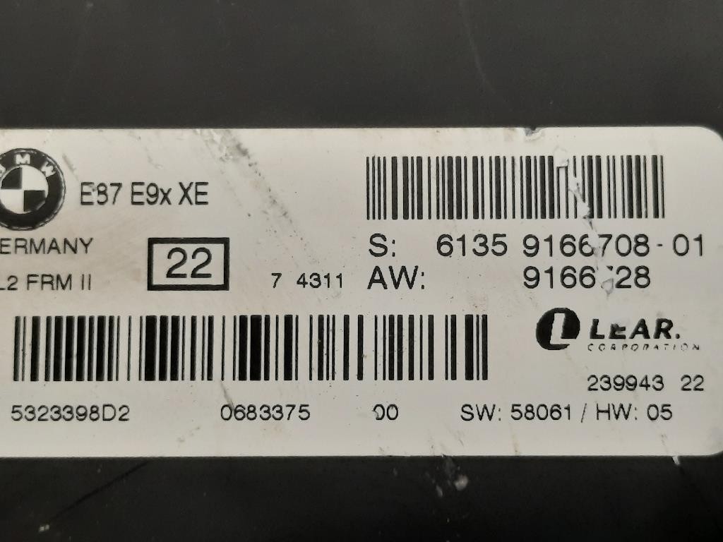 Centralina LUCI Interne 6135 9166708-01 Bmw Serie 3 E90 Berlina 2005