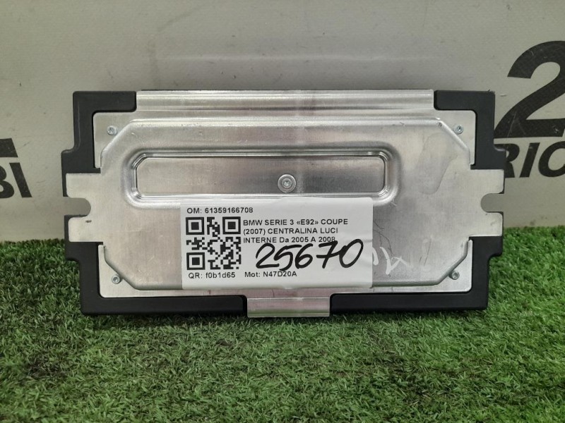 Centralina LUCI Interne 61359166708 Bmw Serie 3 E92 Coupe 2007