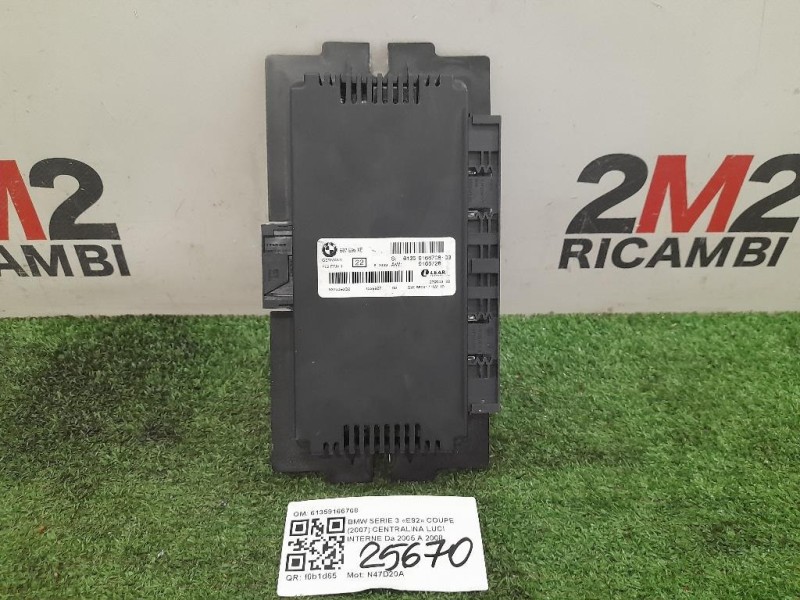 Centralina LUCI Interne 61359166708 Bmw Serie 3 E92 Coupe 2007