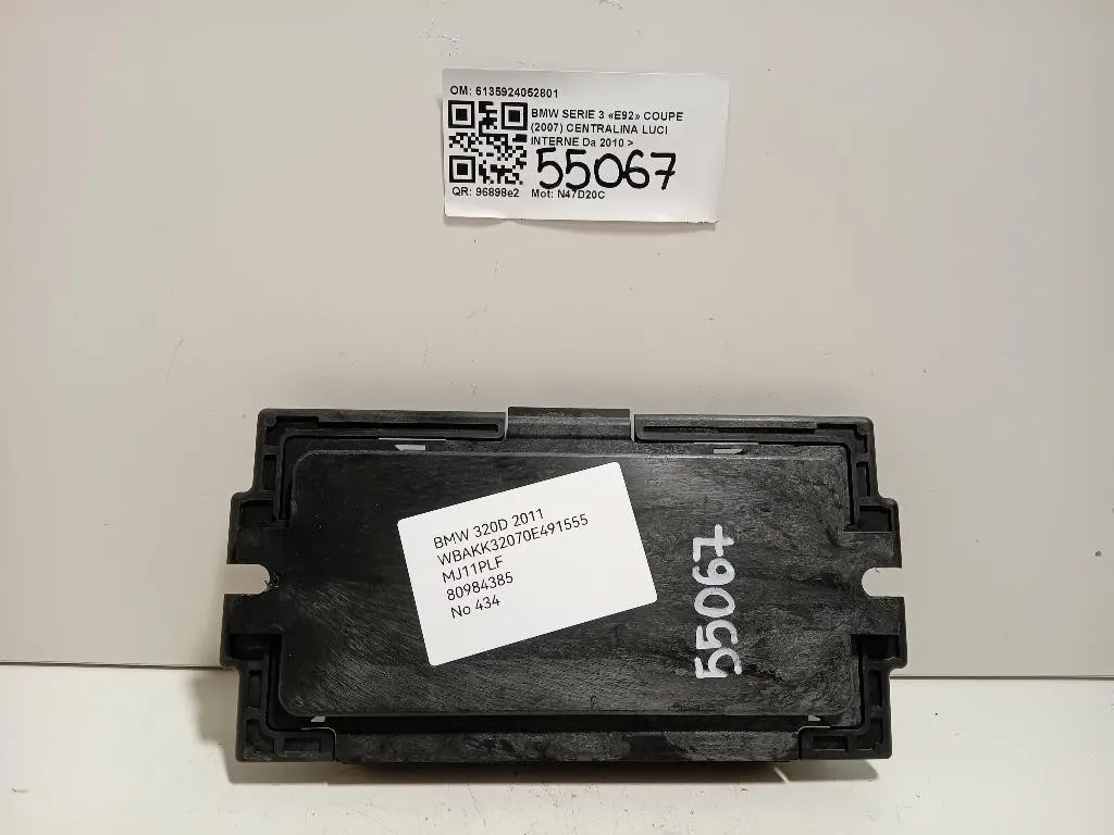 Centralina LUCI Interne 6135924052801 Bmw Serie 3 E92 Coupe 2007