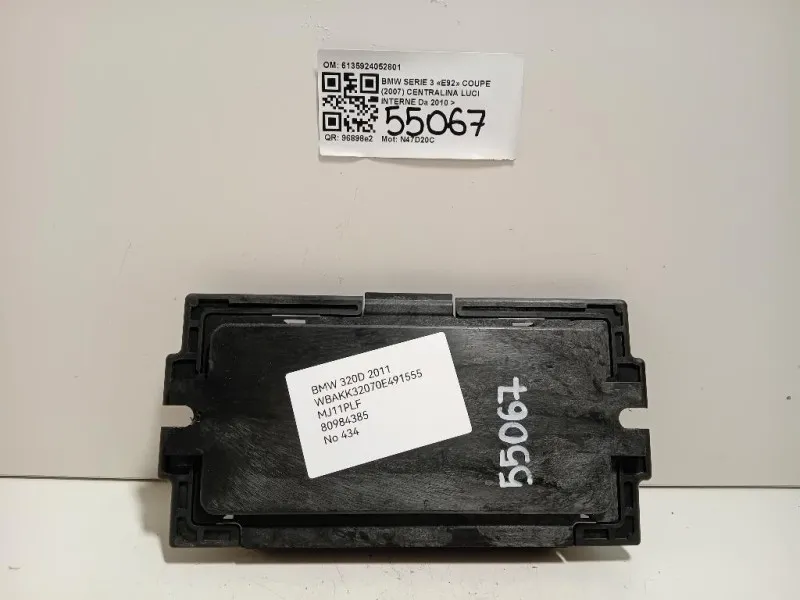 Centralina LUCI Interne 6135924052801 Bmw Serie 3 E92 Coupe 2007