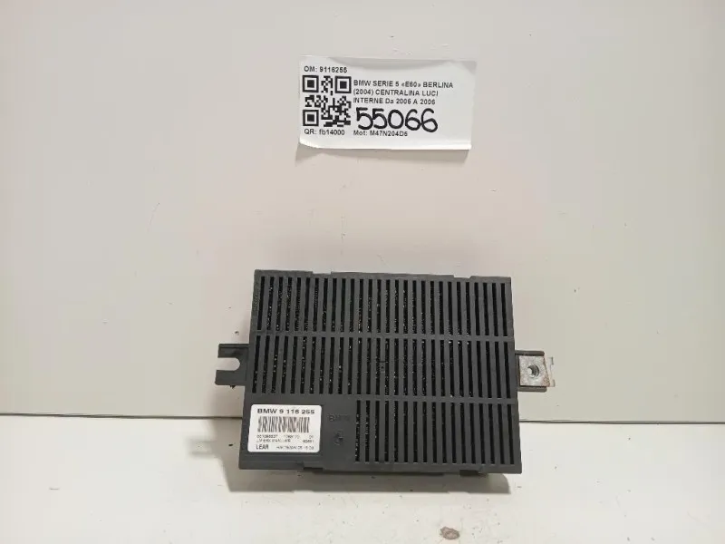 Centralina LUCI Interne 9116255 Bmw Serie 5 E60 Berlina 2004