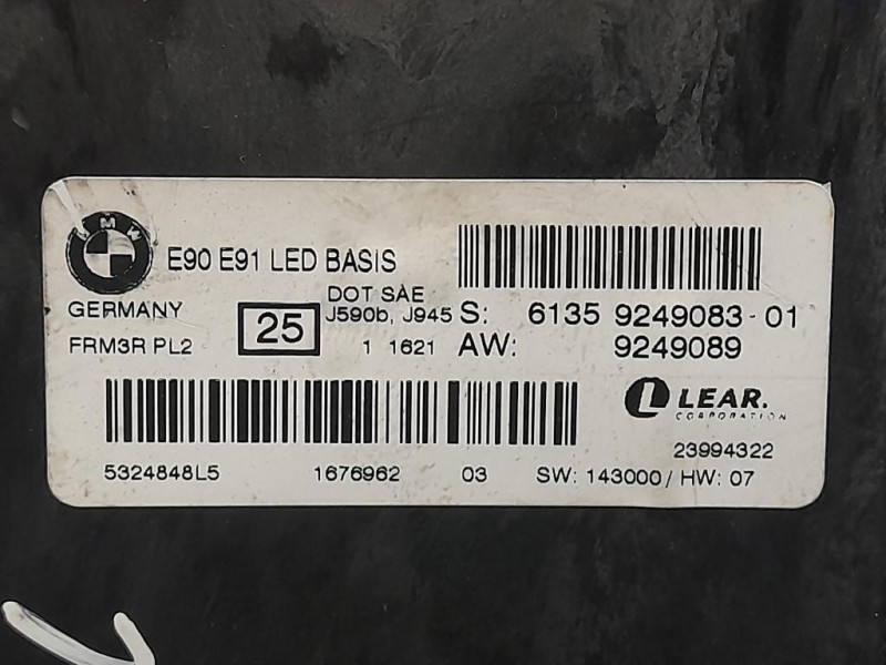 Centralina LUCI Interne 61359263796 Bmw Serie 5 F10 Berlina 2012