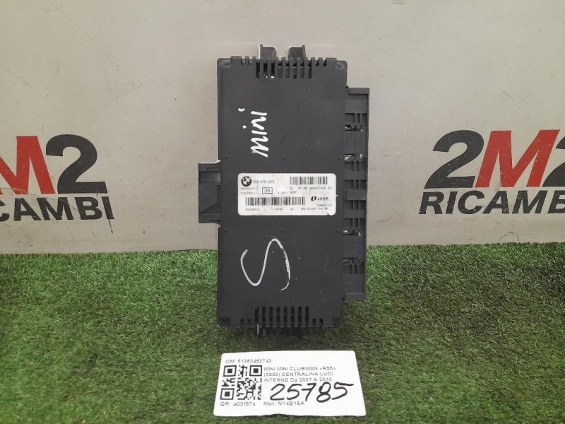 Centralina LUCI Interne 61353453743 Mini MINI Clubman R55 2008