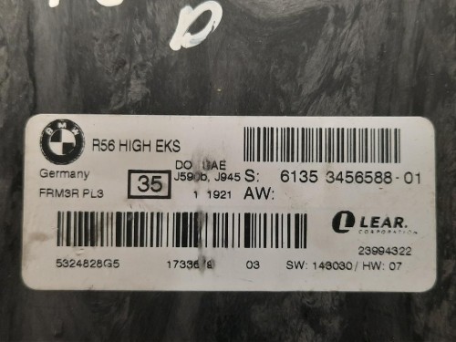 Centralina LUCI Interne 6135345858801 Mini MINI Cooper R56 2007