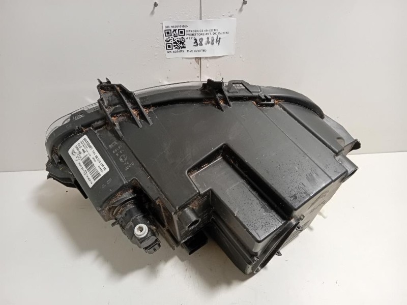 Proiettore ANT DX 9836161580 Citroen C3 II 2010