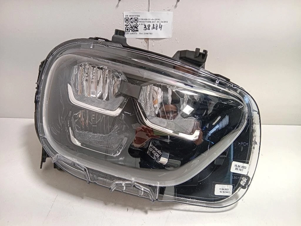 Proiettore ANT DX 9836161580 Citroen C3 II 2010