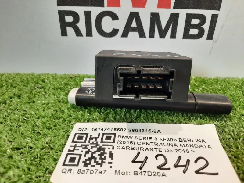 Centralina Mandata Carburante 16147476687 Bmw Serie 3 F30 Berlina 2015