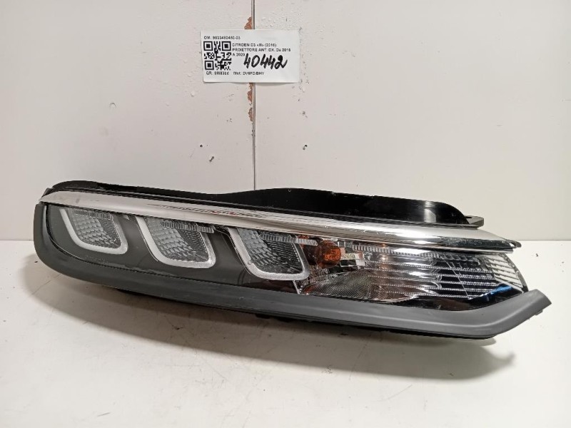 Proiettore ANT DX 9833480480-03 Citroen C3 III 2016