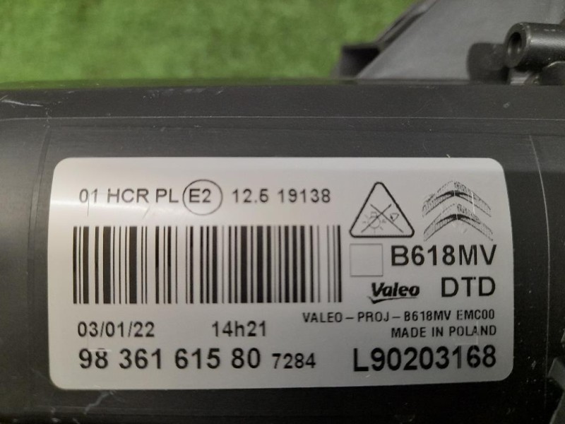 Proiettore ANT DX 9836161580 L90203168 Citroen C3 III 2016