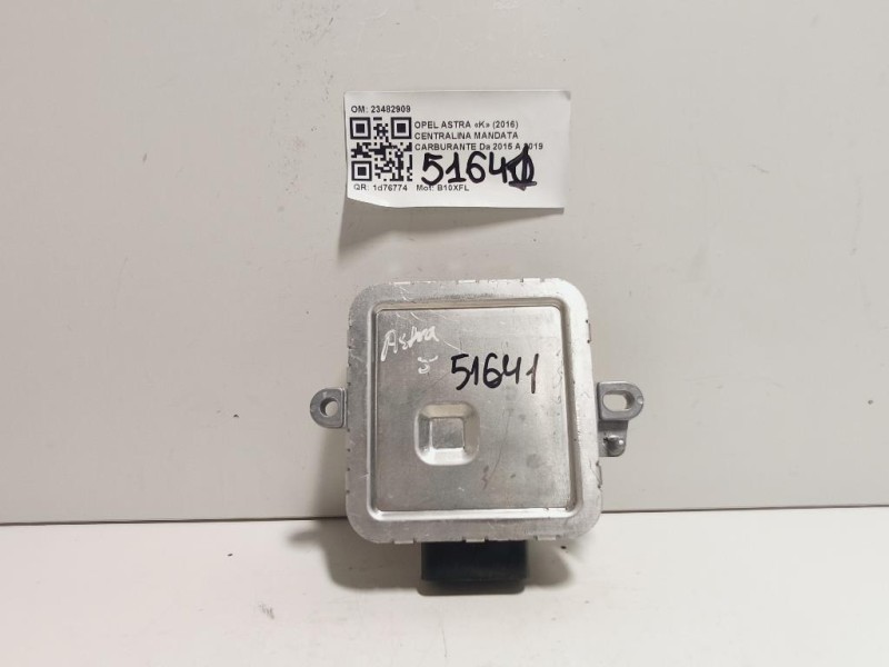 Centralina Mandata Carburante 23482909 Opel Astra K 2016