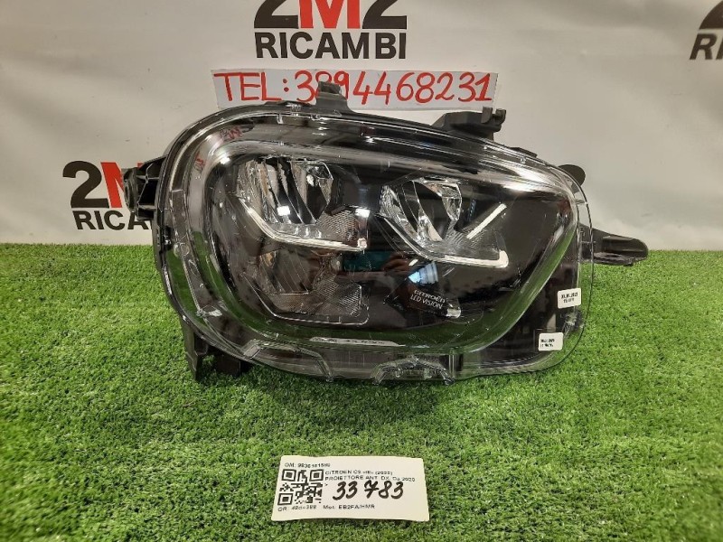 Proiettore ANT DX 9836161580 Citroen C3 III 2020