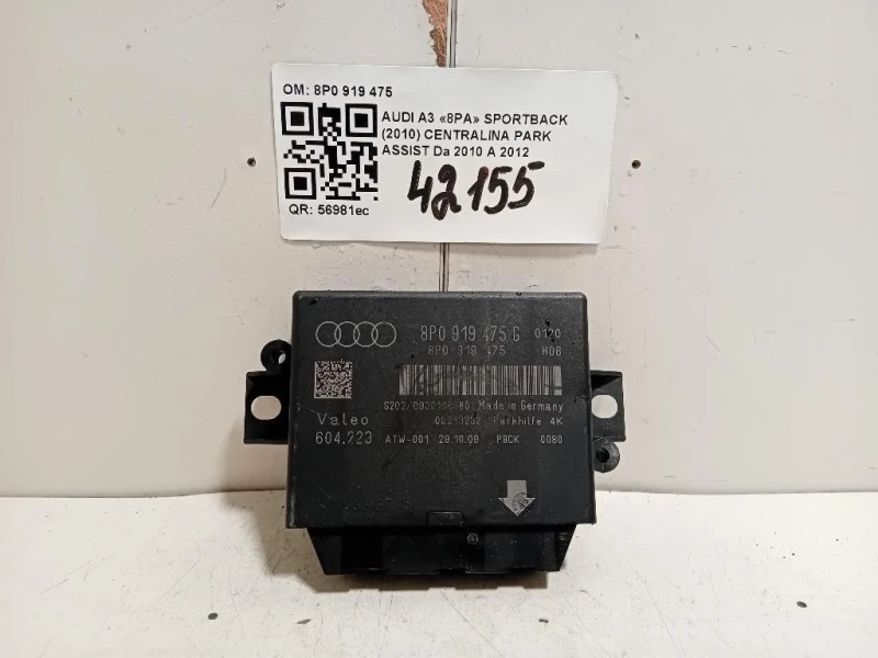 Centralina PARK Assist 8P0 919 475 Audi A3 8PA Sportback 2010