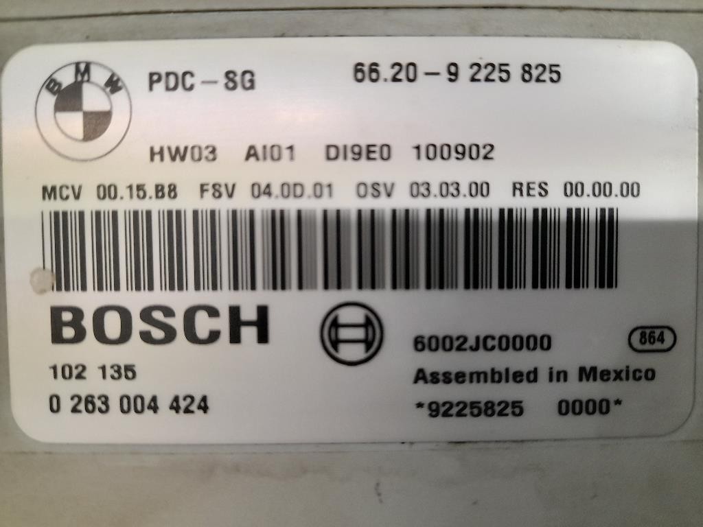 Centralina PARK Assist 66209225825 Bmw Serie 1 E87 Berlina 2005