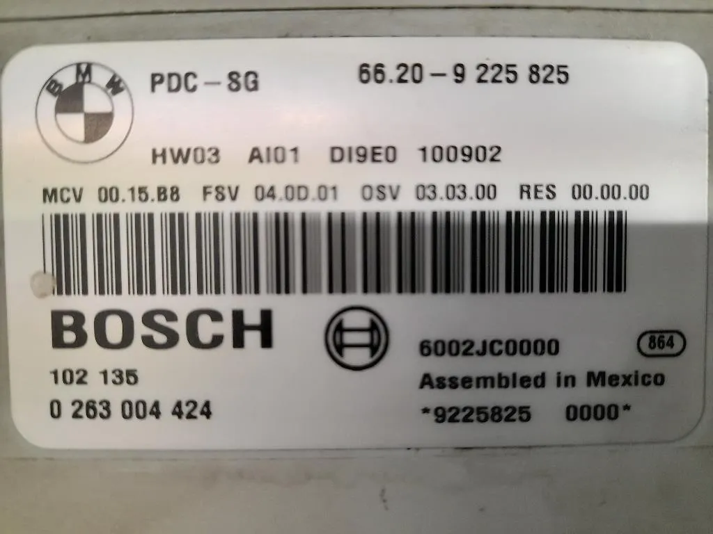 Centralina PARK Assist 66209225825 Bmw Serie 1 E87 Berlina 2005