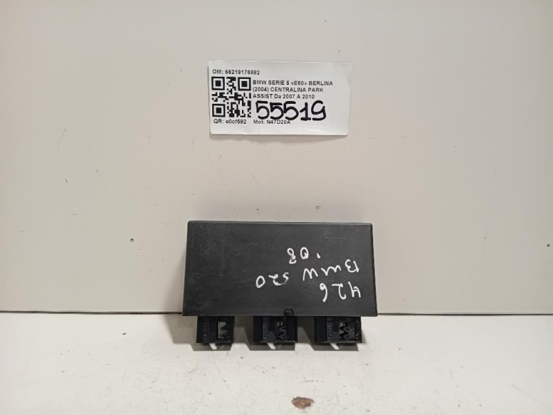 Centralina PARK Assist 66219176882 Bmw Serie 5 E60 Berlina 2004