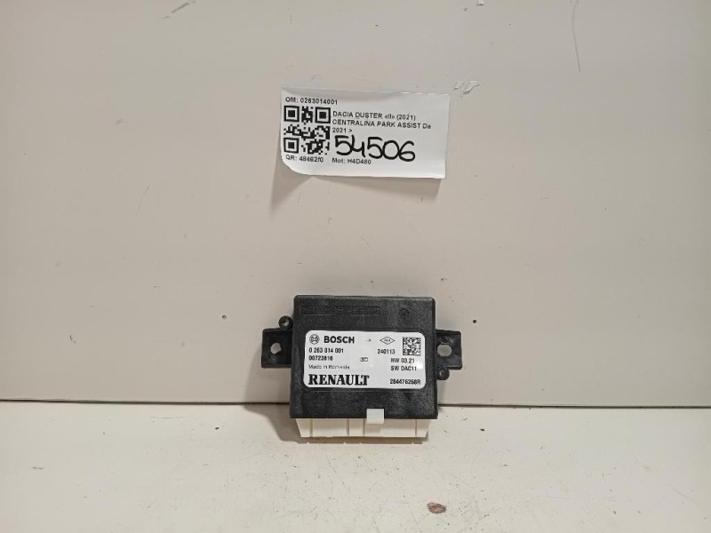 Centralina PARK Assist 0263014001 Dacia Duster II 2021