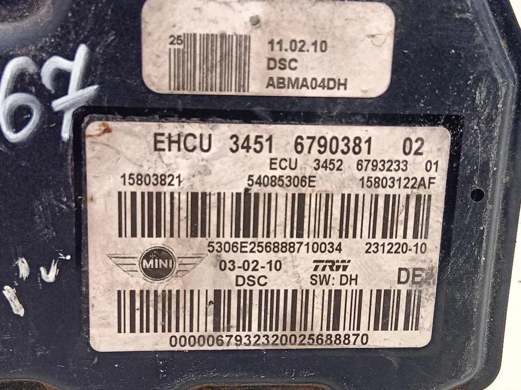 Pompa ABS ANT 3451 6790381 02 Mini MINI Cooper R56 2007