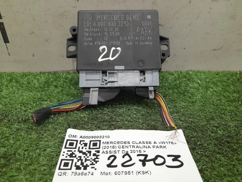 Centralina PARK Assist A0009003210 Mercedes Classe A W176 2015