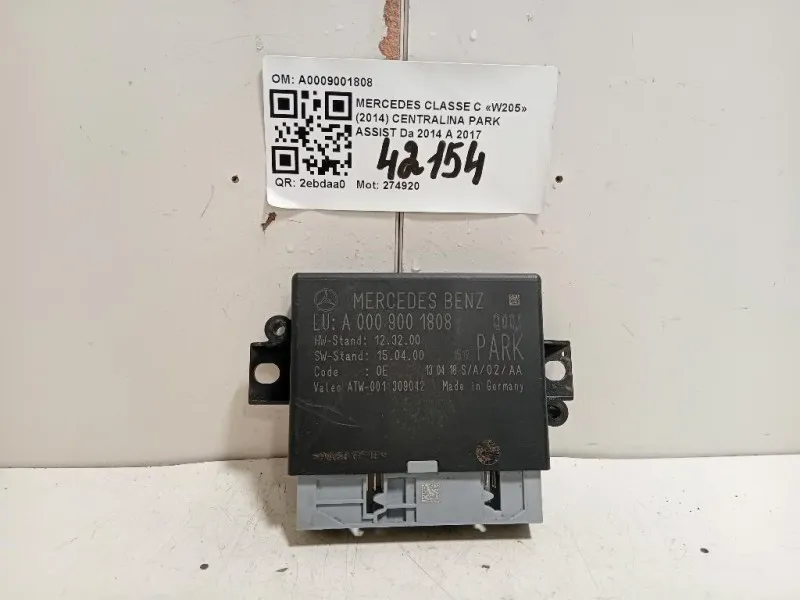 Centralina PARK Assist A0009001808 Mercedes Classe C W205 2014