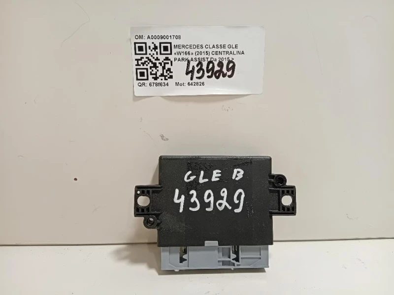 Centralina PARK Assist A0009001708 Mercedes Classe GLE W166 2015