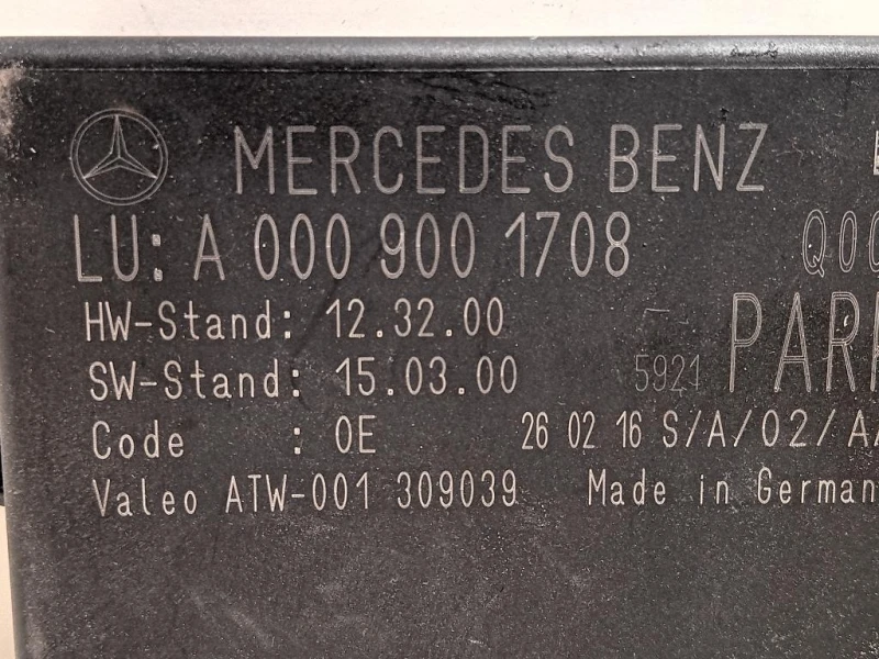 Centralina PARK Assist A0009001708 Mercedes Classe GLE W166 2015