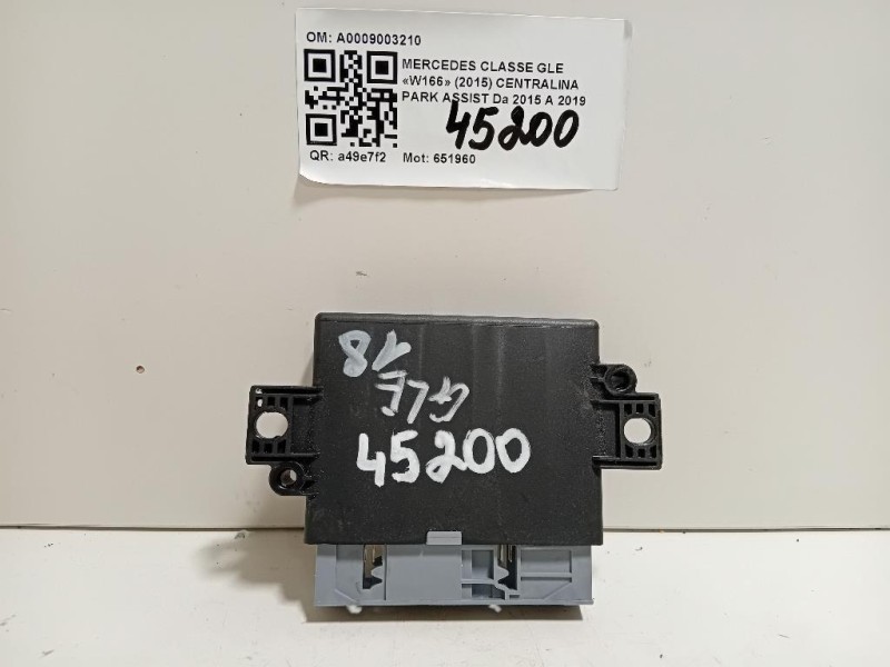 Centralina PARK Assist A0009003210 Mercedes Classe GLE W166 2015